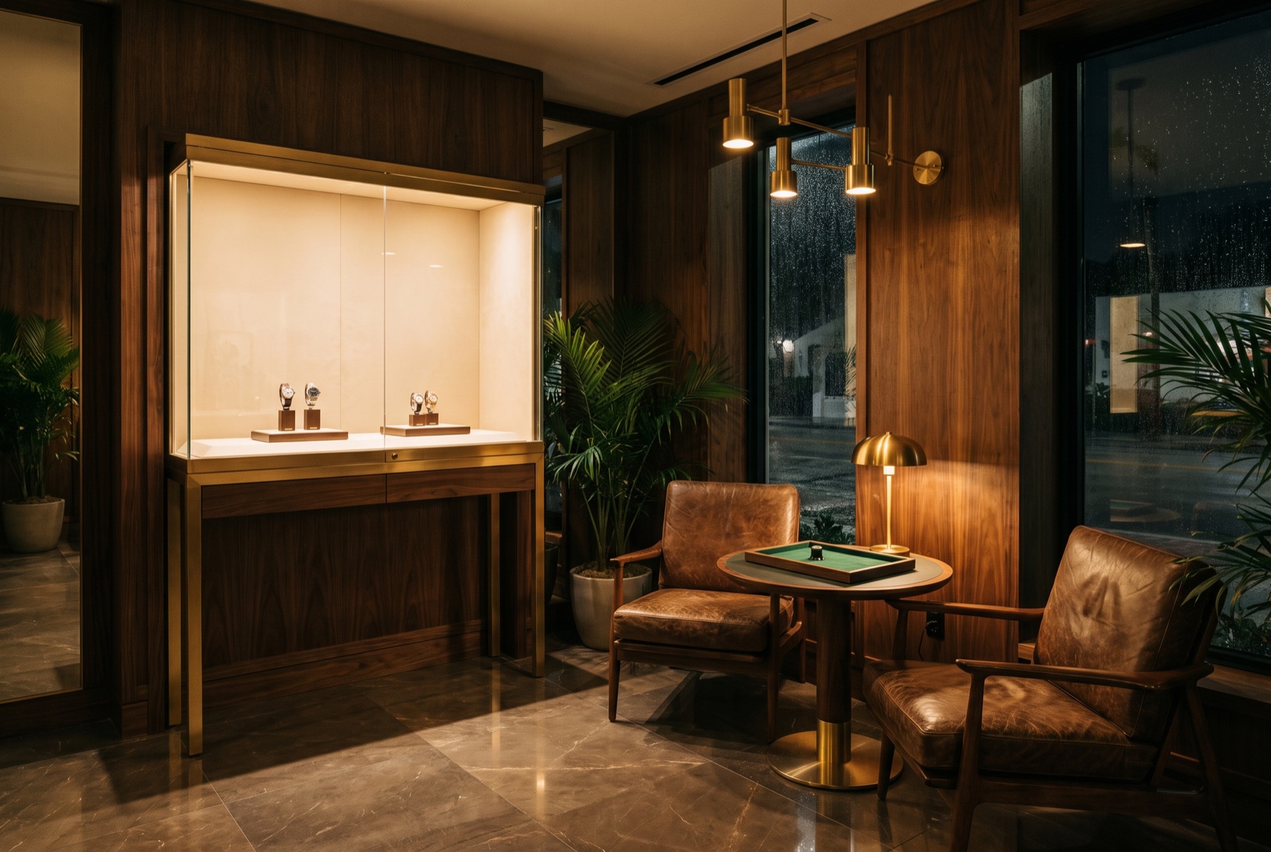 The Richfields private viewing room in Coconut Grove, Miami
